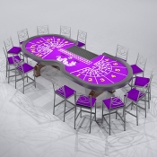 Revit Family-Baccarat Table