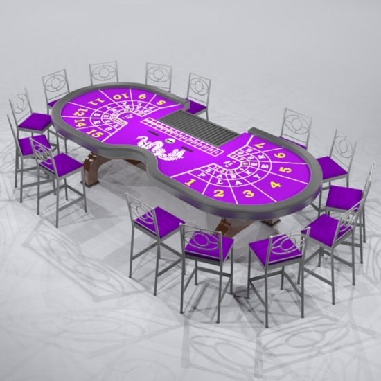 Revit Family-Baccarat Table