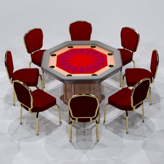 Revit Family-Poker Table-4