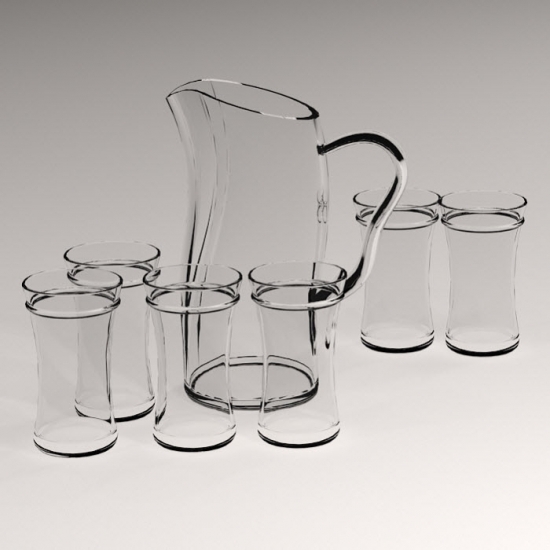 Revit Family-Pitcher & Tumbler Set